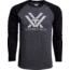 Vortex Raglan Core Logo Long Sleeve T-Shirt - Mens, Charcoal Heather, Medium, 220-49-CHHM