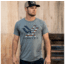 Vortex Stars And Bars T-Shirt - Mens, Ash Heather, 2X, 120-27-AAH2X