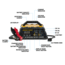 Wagan 8A Intelligent Battery Charger, Yellow, One Size, EL7406