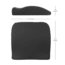 Wagan RelaxFusion Lumbar Cushion, Black, One Size, IN9112