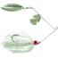 Wahoo Fishing Products Promo Spinnerbait, Colorado/Willow Blade, 4/0 Hook, White, 3/8oz, WAH-PCW38-01