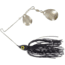 Wahoo Fishing Products Promo Spinnerbait, Double Colorado Blade, 4/0 Hook, Black, 1/4 oz, WAH-PCC14-3