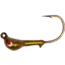 Wahoo Fishing Products Wahoo JerkJig Jighead 1/4 oz, 3/0 Black Nickel Hook, Gold Silver Flake, 4/Card, WAH-JJ14-GS