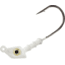 Wahoo Fishing Products Wahoo Salty Flats Jighead, 3/8 oz, 3/0 Hook, White 4/Card, WAH-SFH38-1