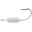 Wahoo Fishing Products Wahoo Yellowtail Fever Jighead, 1/16 oz, Sz 2 Hook, White 10/Bag, WAH-YTJ16-1