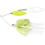 War Eagle Double Willow Painted Head Spinnerbait, White Chartreuse, 3/8oz, WE38PW02