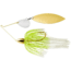 War Eagle Tandem Willow Gold Frame Spinnerbait, White Chartreuse, 1/2oz, WE12GT02
