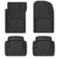 WeatherTech Front and Rear Trim-to-Fit Mat, Black, 11AVMSB
