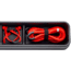 WeatherTech Kinetic Recovery Rope, Red/Black, R07820PKG