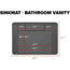 WeatherTech SinkMat Bathroom Vanity, Black, USM02BXBK