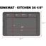 WeatherTech SinkMat Kitchen, 34 1/4in, Black, USM01BK