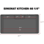 WeatherTech SinkMat Kitchen, 46 1/4in, Black, USM03BXBK