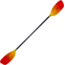 Werner Powerhouse 1 Piece Bent STD 30 Paddle, Gradient Blaze, 194, PH 1 F51 194 30 4243 RA