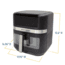 WestBend Touchscreen Air Fryer w/ 13 Presets and Easy-View Window, Black, 7 Quart, AFWB7QBK13