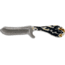 Whiskey Bent Knives Bullcutter Fixed Knife w/Damascus Blade, 440 Steel Blade, 6in Overall Length, Natural Handle, Burnt Bone, WB42-19