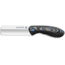 Whiskey Bent Knives Catch Pin Lock 2.91in Folding Knife, Satin Blade, Castrating, G10 Handle, Raven, WB65-001