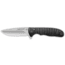 Whiskey Bent Knives Catch Pin Lock Raven 2.91in Fixed Knife, Drop Point, Satin Blade, Nylon Handle, 60/40 Serrated, WB51-002