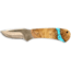 Whiskey Bent Knives Mini Skinner Fixed Knife, 440 Steel Blade, 6.87in Overall Length, Acrylic Handle, Turquois River, WB44-13