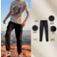 White Duck Cargo Stretch Jogger Pants - Mens, Black, Large, WD-JPC-BL-03