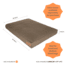 White Duck Dog Bed, Brown, 36inx27inx4in, FBA-PBB-3422