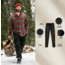 White Duck Essential Stretch Jogger Pants - Mens, Black, Large, WD-JP-BL-03