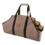 White Duck Firewood Log Carriers, Boat Shape, Brown, 26inx17inx9in, FBA-CLB-3418