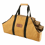 White Duck Firewood Log Carriers, Boat Shape, Tan, 26inx17inx9in, FBA-CLB-3417