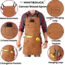 White Duck Work Apron, Brown, WWD-002