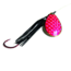 Wicked Lures Snelled Spinner, Number 6 Blade Black/Pink, KK Black-Pink 6
