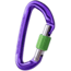 Wild Country Climbing Session Screw Gate Carabiners, Purple/Green, One Size, 40-0000001000