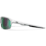 Wiley X Changeable Series Jakl Captivate Non-Pol Sunglasses, Polished White Frame, Green Mirror Lens, CHJKL07