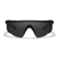 Wiley X Changeable Series Saber Advanced Safety Glasses, Matte Black Frame, Grey Clear Lens, 307
