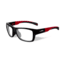 Wiley X Crush Sunglasses, Gloss Black/ Red Frame/ Clear, YFCRS01