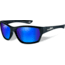 Wiley X Moxy Sunglasses,Gloss Black Frame,Polarized Blue Lens WXSSMOX09