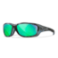 Wiley X Performance Gravity Captivate Pol Sunglasses, Kryptek Neptune Frame, Green Mirror Lens, CCGRA12