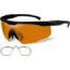 Wiley X PT-1 Sunglasses - Matte Black Frame w/ Light Rust Lens w/ RX Insert PT-1LRX