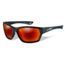 Wiley X Street Series Moxy Sunglasses,Gloss Black Frame,Polarized Crimson Mirror Smoke Grey Lens SSMOX05
