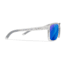 Wiley X WX Alfa Sunglasses, Gloss Clear Crystal Frame, Captivate Polarized Blue Mirror Lens, AC6ALF09