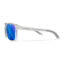 Wiley X WX Alfa Sunglasses, Gloss Clear Crystal Frame, Captivate Polarized Blue Mirror Lens, AC6ALF09