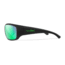 Wiley X WX Omega Sunglasses, Matte Black Frame, Captivate Polarized Green Mirror Lens, ACOME22