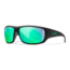 Wiley X WX Omega Sunglasses, Matte Black Frame, Captivate Polarized Green Mirror Lens, ACOME22