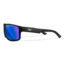 Wiley X WX Peak Sunglasses, Matte Black Frame, Peak XL Captivate Pol Blue Mirror Lens, ACPEA19XL