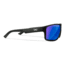 Wiley X WX Peak Sunglasses, Matte Black Frame, Peak XL Captivate Pol Blue Mirror Lens, ACPEA19XL