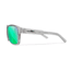 Wiley X WX Trek Sunglasses, Gloss Crystal Light Grey Frame, Captivate Polarized Green Mirror Lens, AC6TRK07