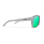 Wiley X WX Trek Sunglasses, Gloss Crystal Light Grey Frame, Captivate Polarized Green Mirror Lens, AC6TRK07
