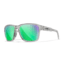 Wiley X WX Trek Sunglasses, Gloss Crystal Light Grey Frame, Captivate Polarized Green Mirror Lens, AC6TRK07
