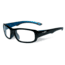Wiley X Youth Force Gamer Sunglasses,Gloss Black/Metallic Blue,Clear Lens YFGAM02