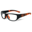 Wiley X Youth Force Victory Sunglasses,Matte Black w/Dragon/Sonic Orange,Clear Lens YFVIC04