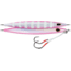Williamson Kensaki Jig 220, Sinking, VMC Double Assist HK, Silver Pink Zebra, 7-3/4oz, 6-3/4in, KSJ220SPZ