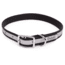 Winchester Pet Core D Ring High Visibility Reflective Collar with Name Plate, Black, L/XL, KB-DRC-BLK-L/XL-NP-1
